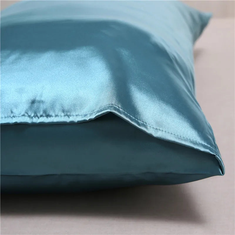 Luxury Silk Satin Pillowcase - Hair & Skin Beauty, Comfortable & Stylish Standard/Queen Size Pillow Cover (1PC)