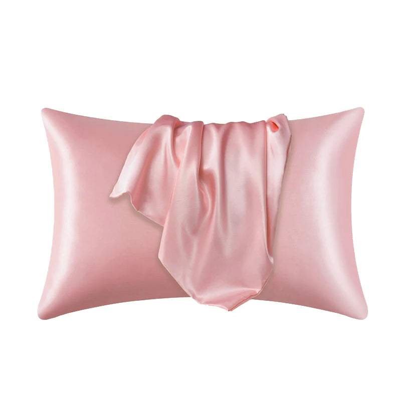 Luxury Silk Satin Pillowcase - Hair & Skin Beauty, Comfortable & Stylish Standard/Queen Size Pillow Cover (1PC)