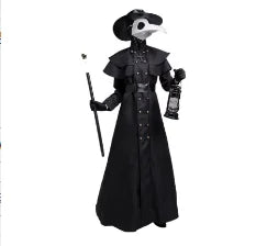 ✨ Medieval Plague Doctor Halloween Costume – Hooded Robe & Mask Cosplay Outfit for Men & Women