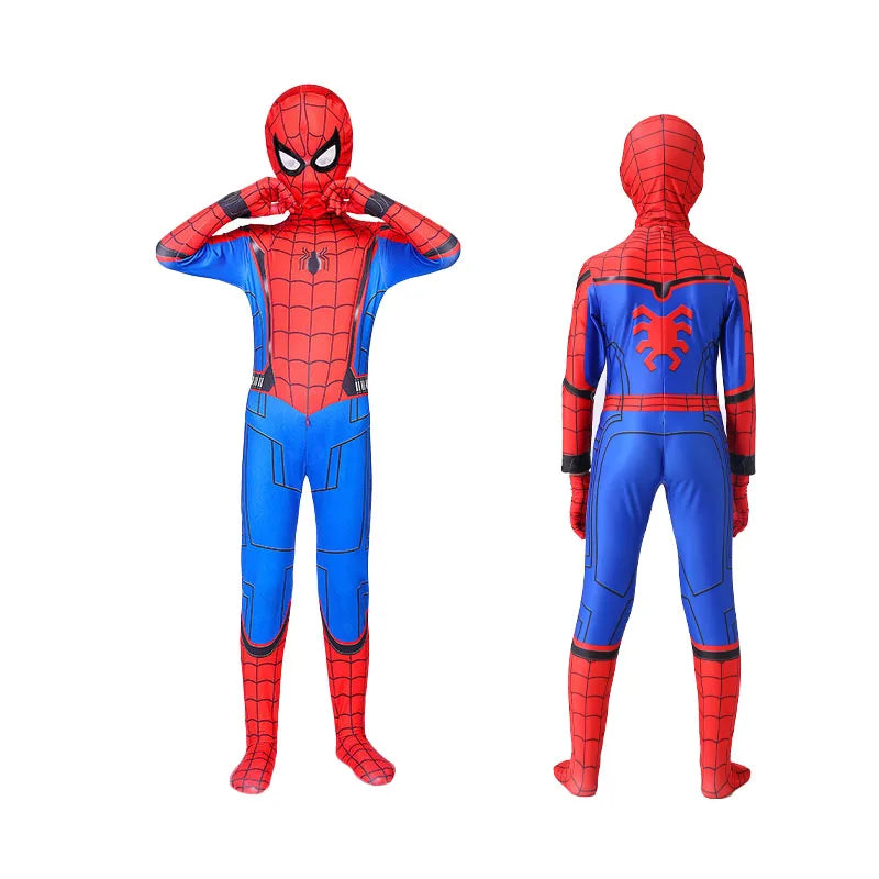 ✨ Kids Spider-Hero Costume Set – Miles Morales & Spider-Gwen Superhero Jumpsuit Halloween Cosplay Outfit