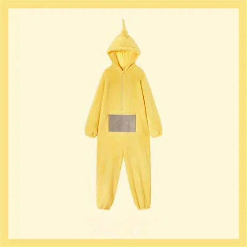 ✨ Colorful Teletubbies Halloween Costume Set – Fun Unisex Cosplay Outfit for Adults & Kids