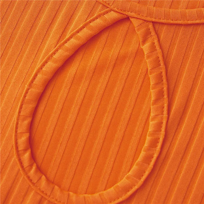 Y2K Velma-Inspired Cosplay Set – Long Sleeve Crop Top & Pleated Mini Skirt