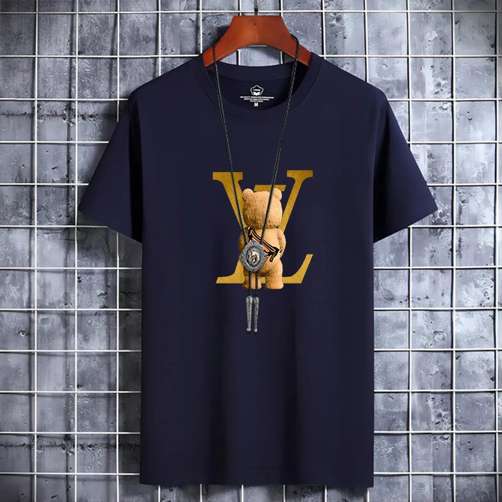 Retro Bear Luxe Tee – Vintage Y2K Streetwear Vibes