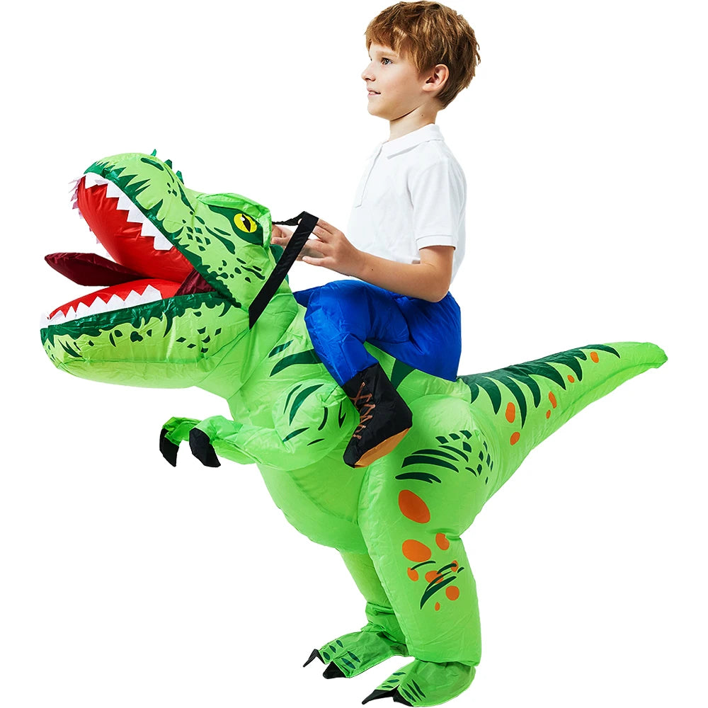 ✨ Inflatable Dinosaur & Animal Ride-On Costume – Funny Halloween Party Cosplay Suit for Adults