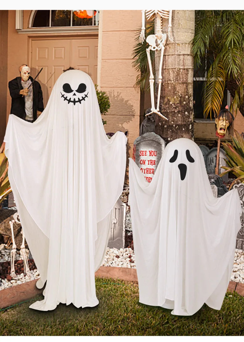 ✨ Life-Size Glowing Ghost Decoration – Spooky Standing Light-Up Halloween Display for Indoor & Outdoor Fun