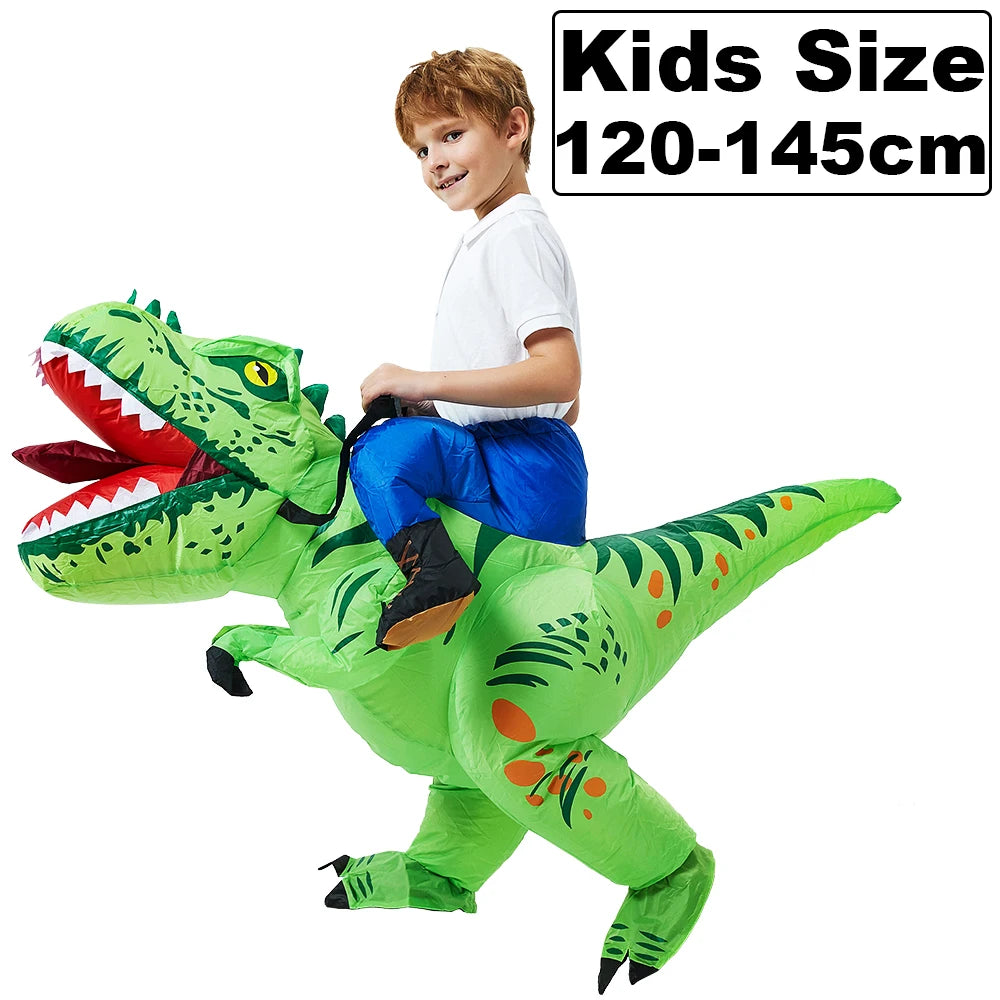 ✨ Inflatable Dinosaur & Animal Ride-On Costume – Funny Halloween Party Cosplay Suit for Adults