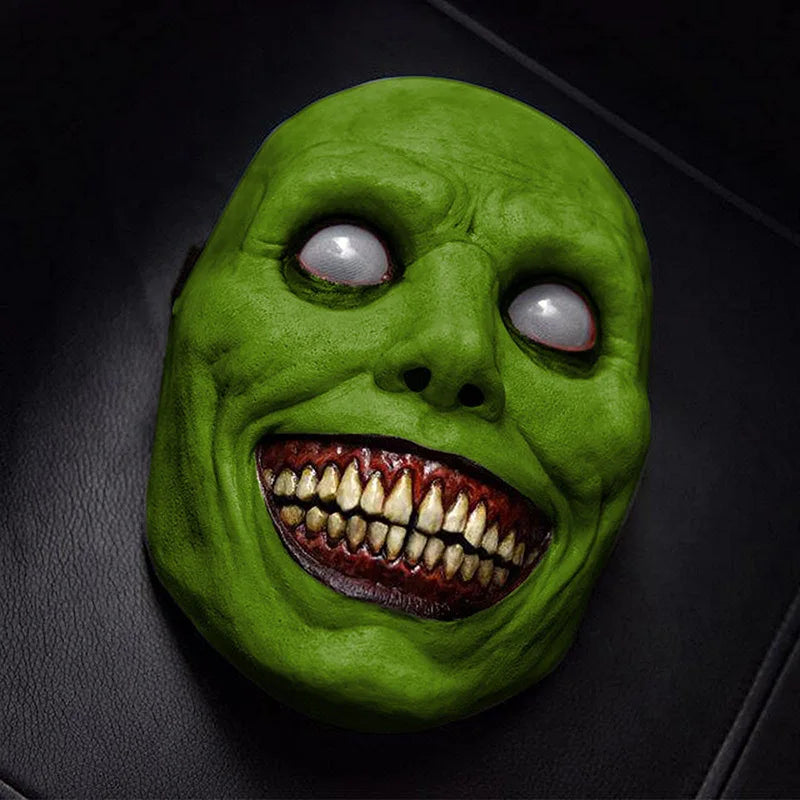 Smiling Demon Horror Mask – Ultra-Realistic Scary Halloween Cosplay Mask for Parties & Pranks