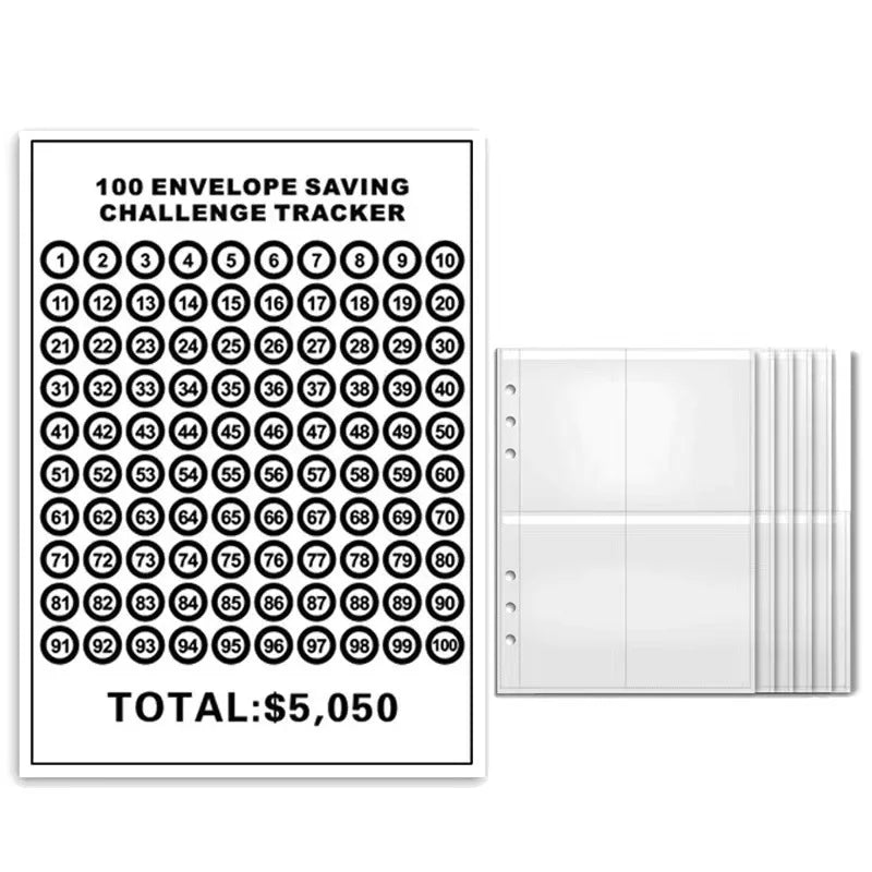 Money Goal Challenge Binder – 100 Envelope Savings Game for Smart Budgeting