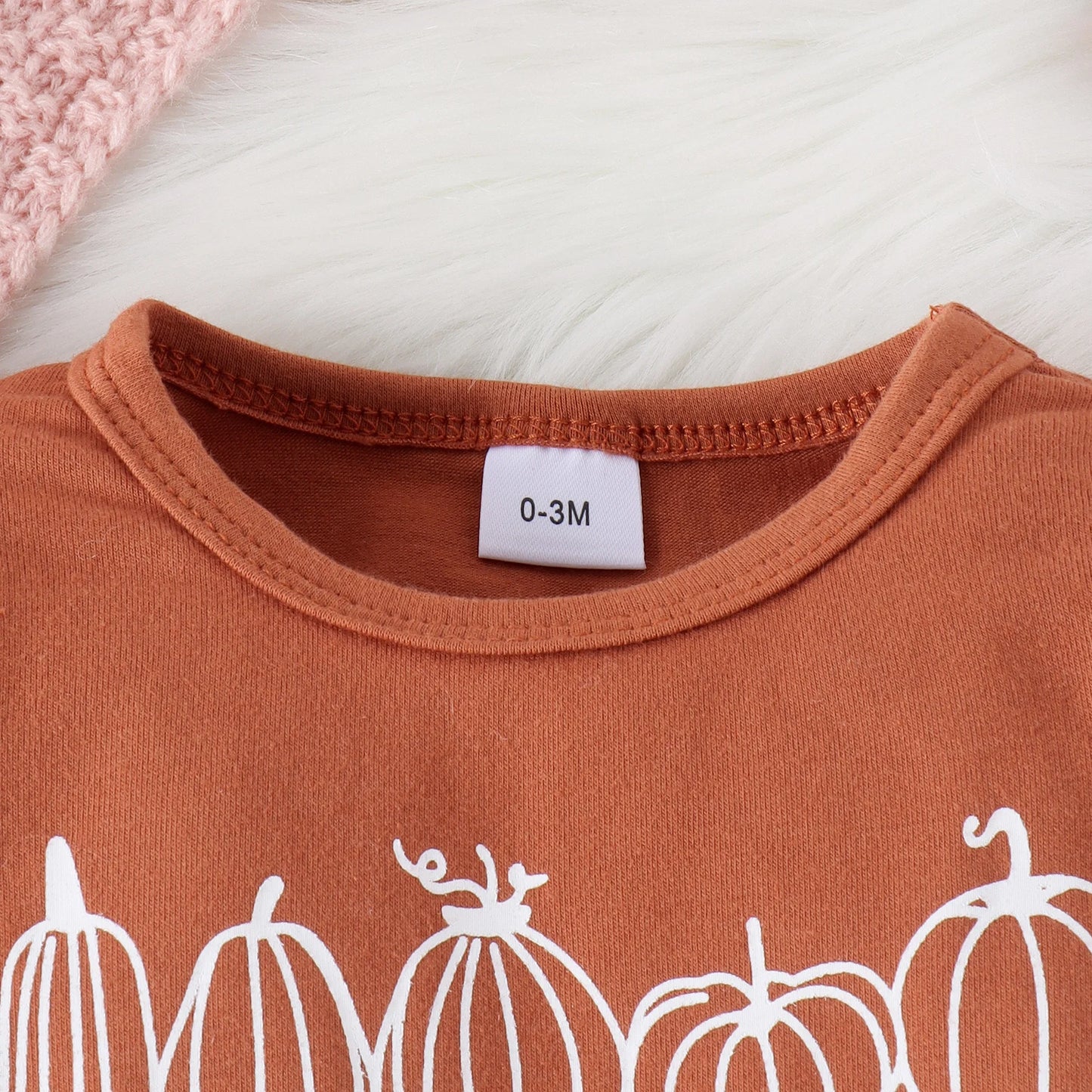 Little Pumpkin 3-Piece Baby Outfit – Long Sleeve Top, Pumpkin Pants & Bow Headband | Fall & Halloween Baby Set