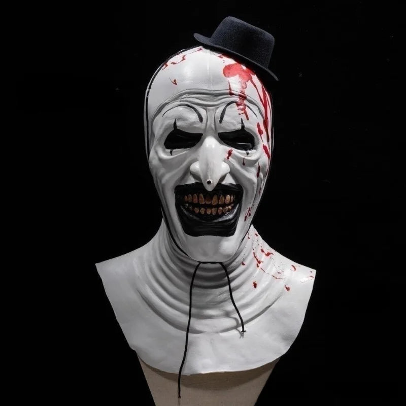 Terrifier Art the Clown Costume Set – Scary Horror Movie Cosplay with Mask | Halloween Killer Clown Outfit