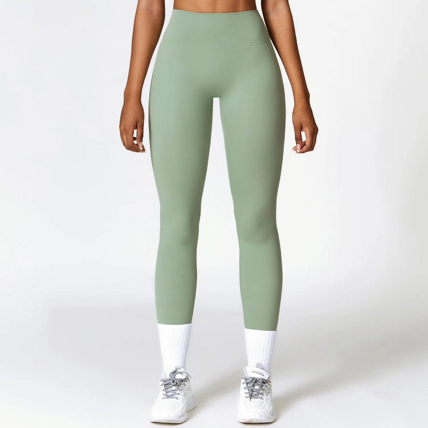 High-Waist Push-Up Gym Leggings: Seamless Fitness & Yoga Pants for Women