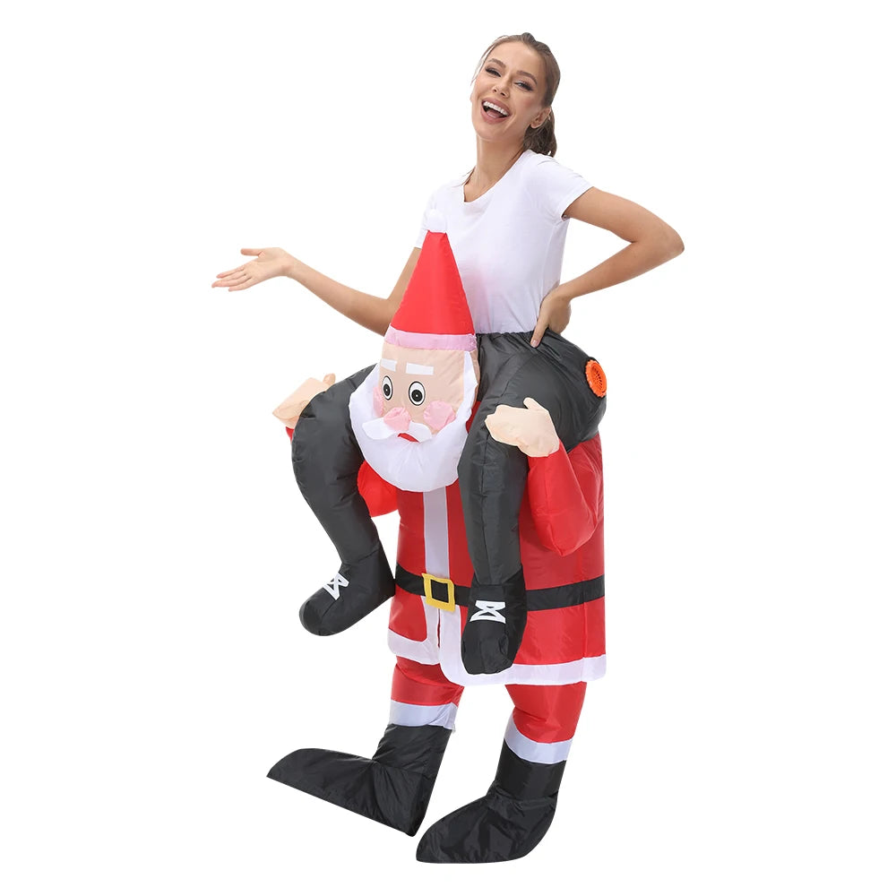 ✨ Inflatable Dinosaur & Animal Ride-On Costume – Funny Halloween Party Cosplay Suit for Adults