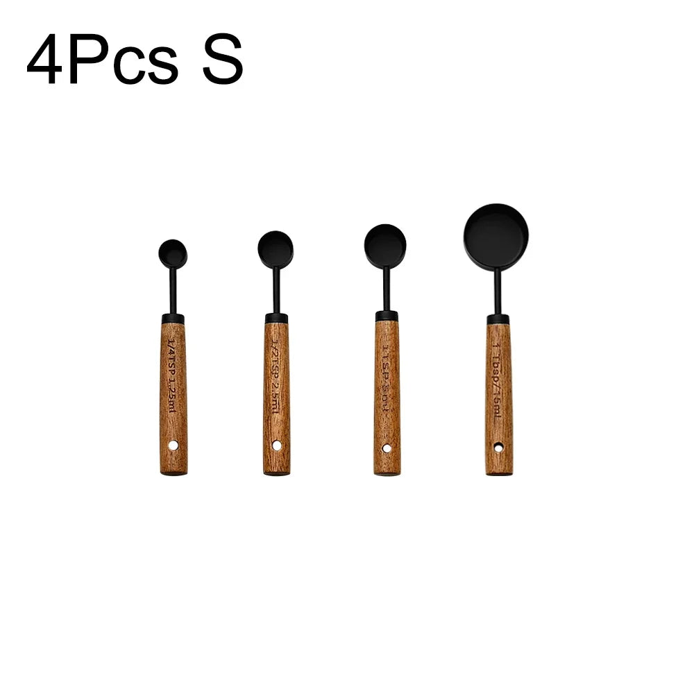 ✨ Premium Gold & Silver Stainless Steel Measuring Cups & Spoons Set – Stylish Kitchen Baking & Coffee Tools ✨