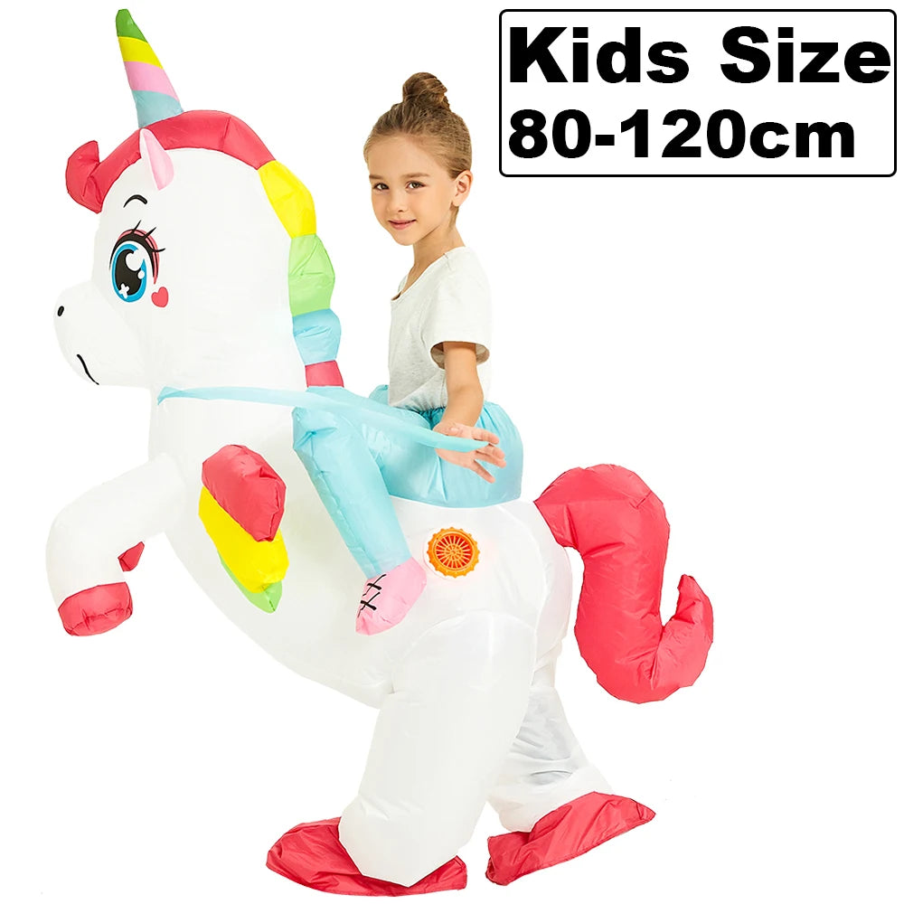 ✨ Inflatable Dinosaur & Animal Ride-On Costume – Funny Halloween Party Cosplay Suit for Adults