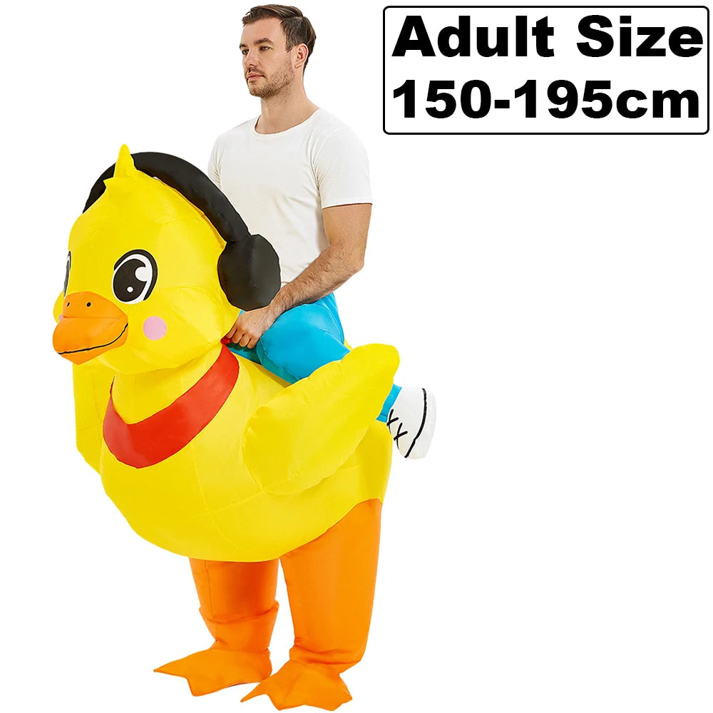 ✨ Inflatable Dinosaur & Animal Ride-On Costume – Funny Halloween Party Cosplay Suit for Adults