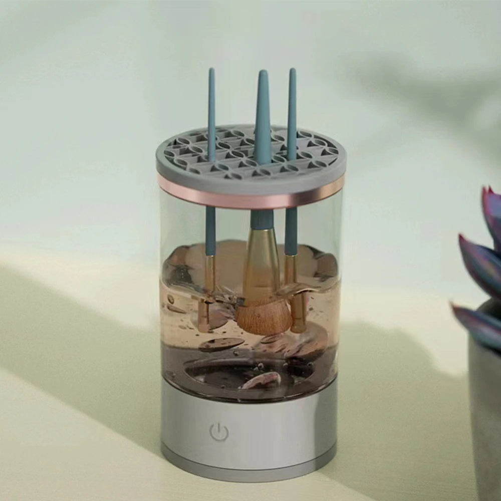 FlawlessSpin™ Electric Makeup Brush Cleaner – One-Click Deep Clean for All Brushes