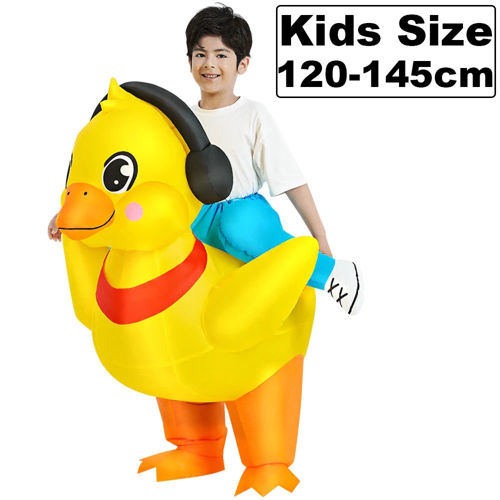 ✨ Inflatable Dinosaur & Animal Ride-On Costume – Funny Halloween Party Cosplay Suit for Adults