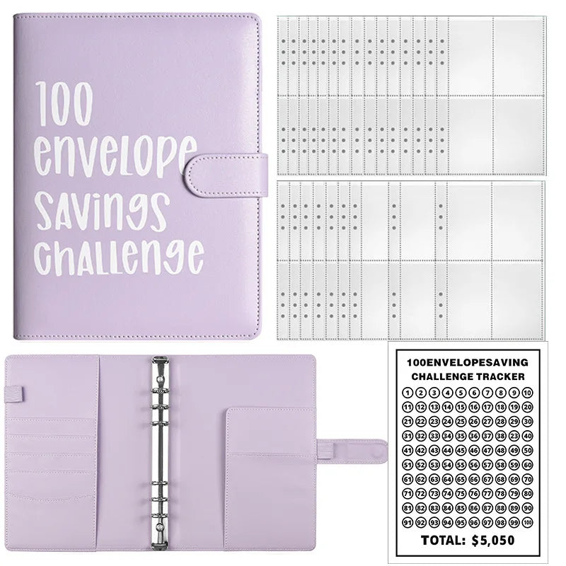 Money Goal Challenge Binder – 100 Envelope Savings Game for Smart Budgeting