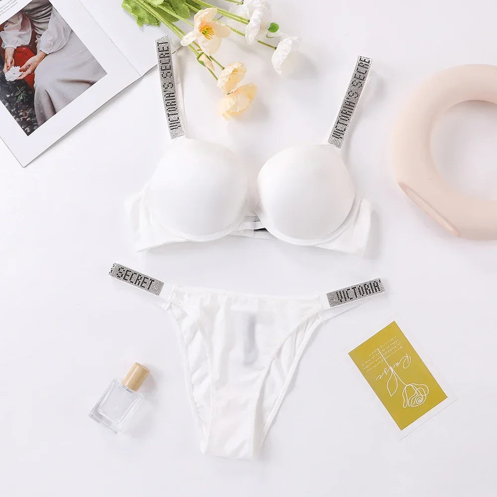 Classic Women's Fashion Lingerie Set Sexy Breathable Soft Versatile Shapewear Victoria's Secret Sexy Lingerie Bra and Panty Set
