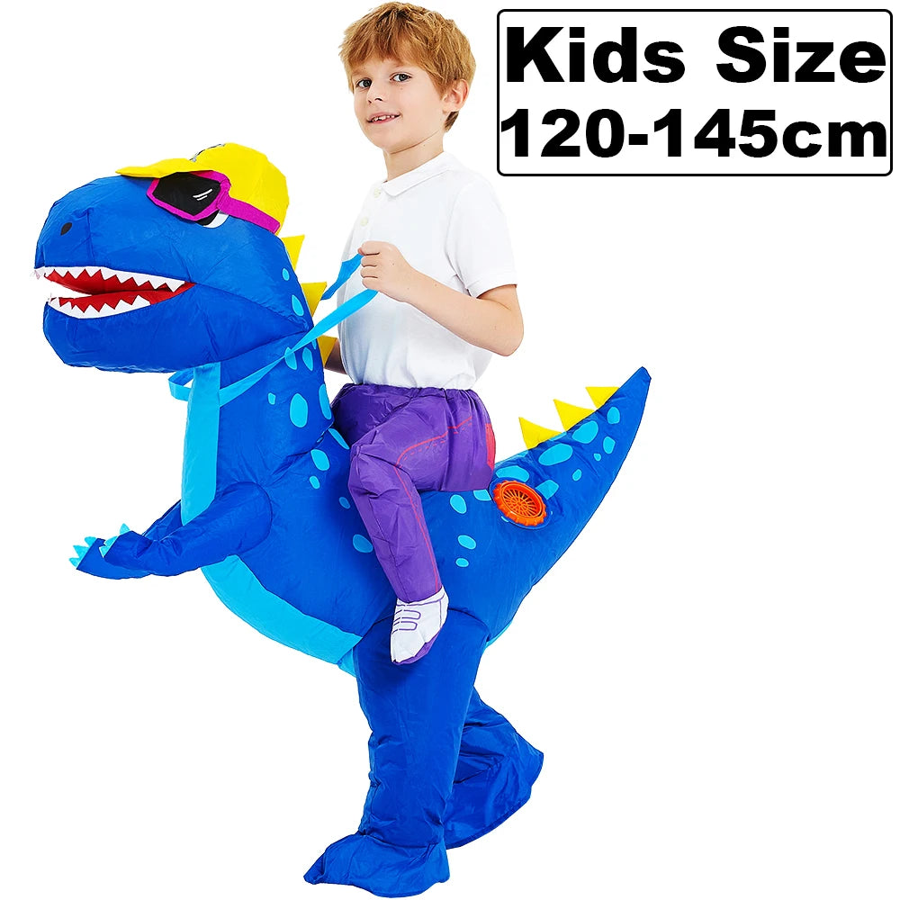 ✨ Inflatable Dinosaur & Animal Ride-On Costume – Funny Halloween Party Cosplay Suit for Adults