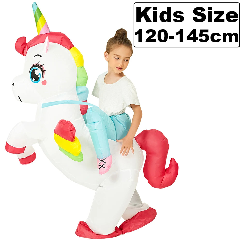 ✨ Inflatable Dinosaur & Animal Ride-On Costume – Funny Halloween Party Cosplay Suit for Adults