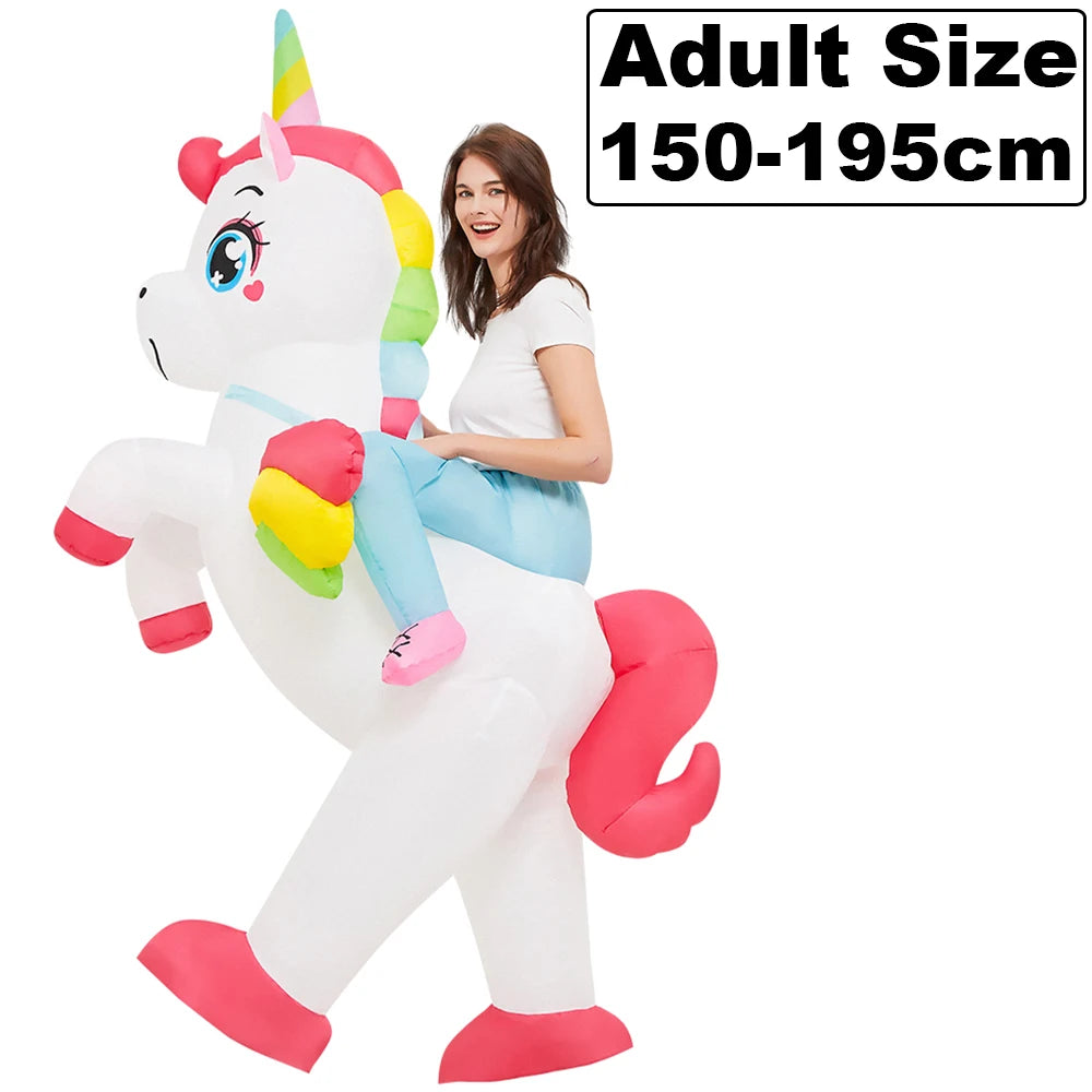 ✨ Inflatable Dinosaur & Animal Ride-On Costume – Funny Halloween Party Cosplay Suit for Adults