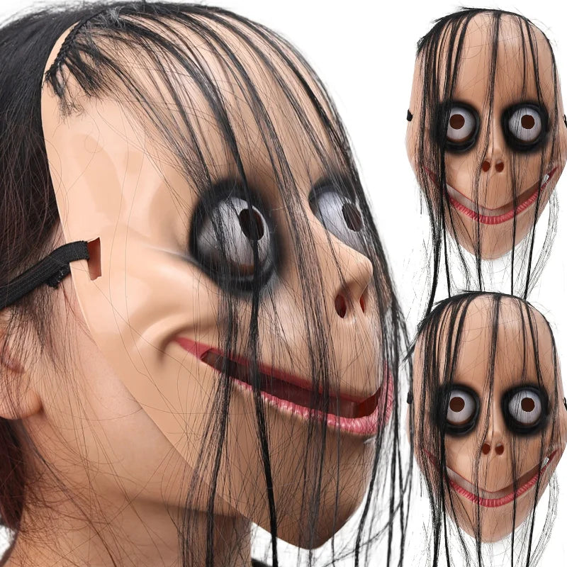 ✨ Cursed Clown Horror Mask – Scary Halloween Costume Prop for Adults & Kids