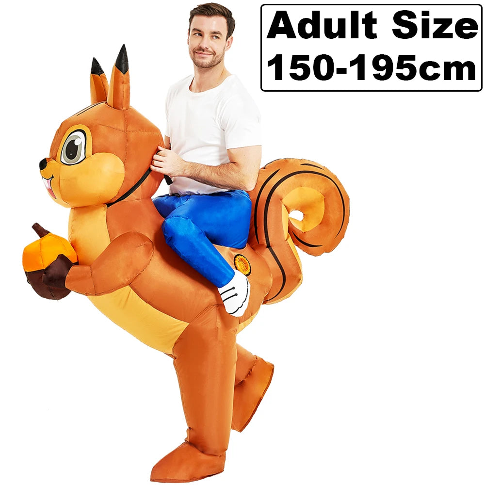 ✨ Inflatable Dinosaur & Animal Ride-On Costume – Funny Halloween Party Cosplay Suit for Adults