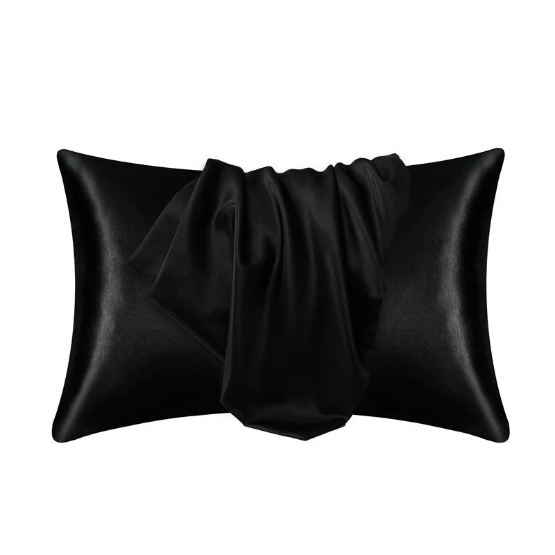 Luxury Silk Satin Pillowcase - Hair & Skin Beauty, Comfortable & Stylish Standard/Queen Size Pillow Cover (1PC)