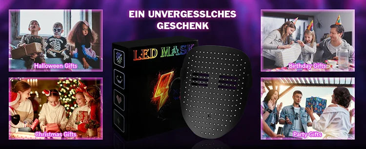 β¨ Cyber Glow LED Mask β Motion Sensing Light-Up Face Transform Mask for Halloween & Parties