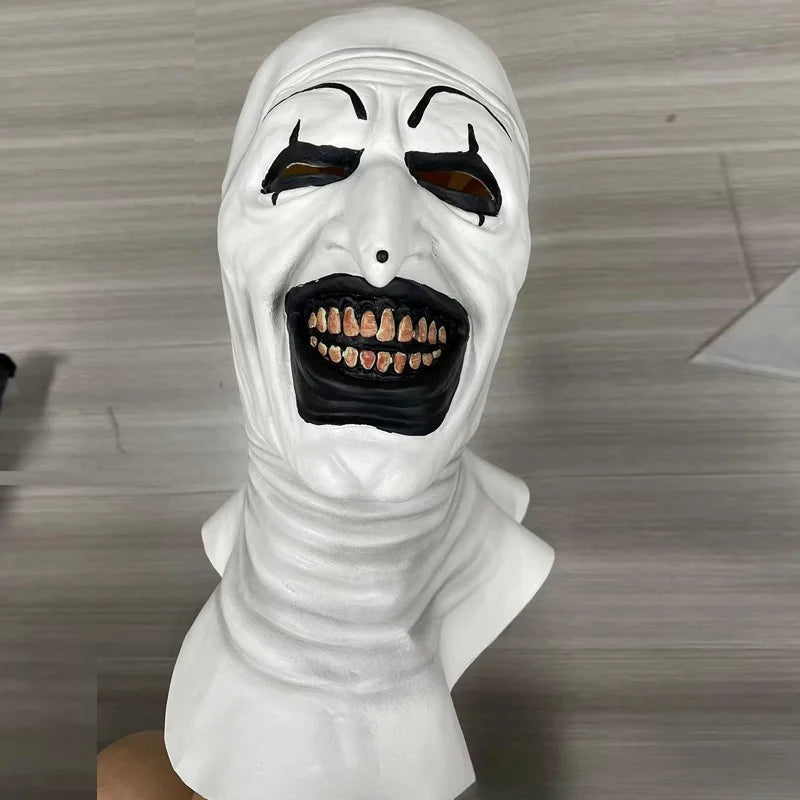 Terrifier Art the Clown Costume Set – Scary Horror Movie Cosplay with Mask | Halloween Killer Clown Outfit