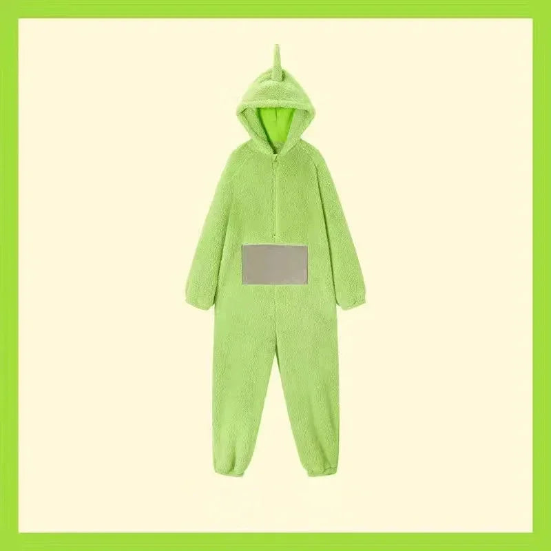 ✨ Colorful Teletubbies Halloween Costume Set – Fun Unisex Cosplay Outfit for Adults & Kids