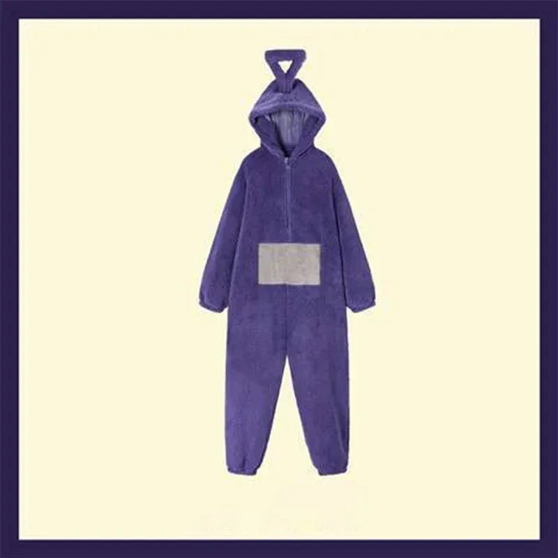 ✨ Colorful Teletubbies Halloween Costume Set – Fun Unisex Cosplay Outfit for Adults & Kids