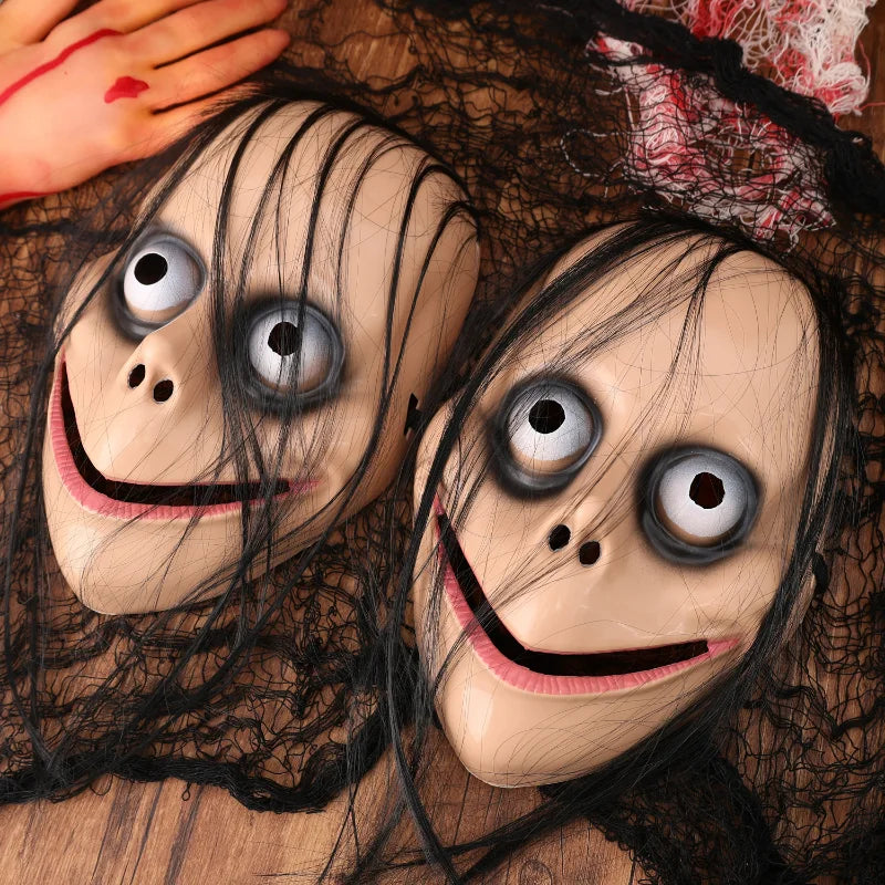 ✨ Cursed Clown Horror Mask – Scary Halloween Costume Prop for Adults & Kids