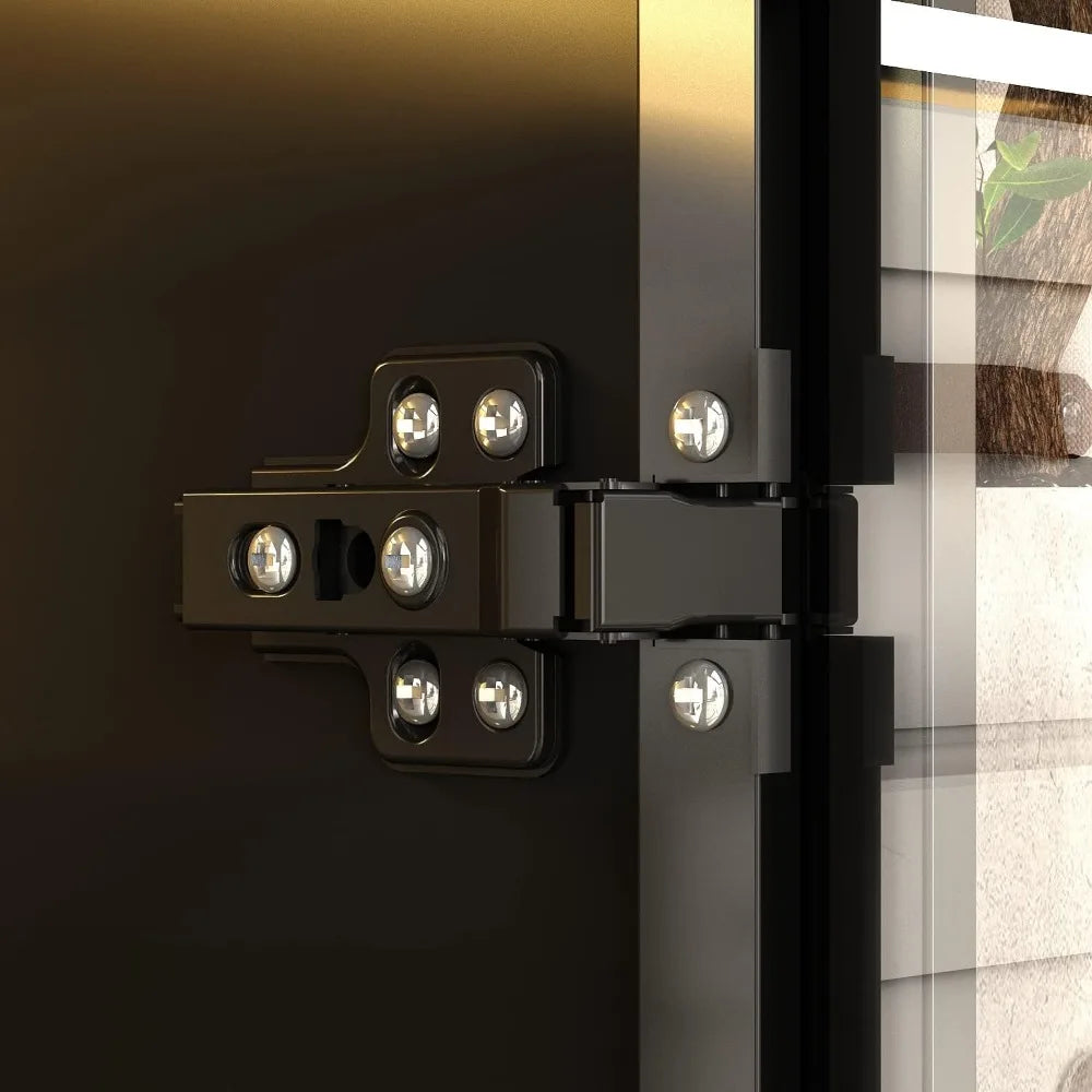 Luxe Glow Display Cabinet – LED Light Wardrobe & Bookshelf