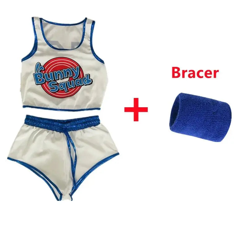 Sexy Lola Bunny Basketball Cosplay Costume – Space Jam Inspired Bunny Girl Set with Ears, Socks & Bracers