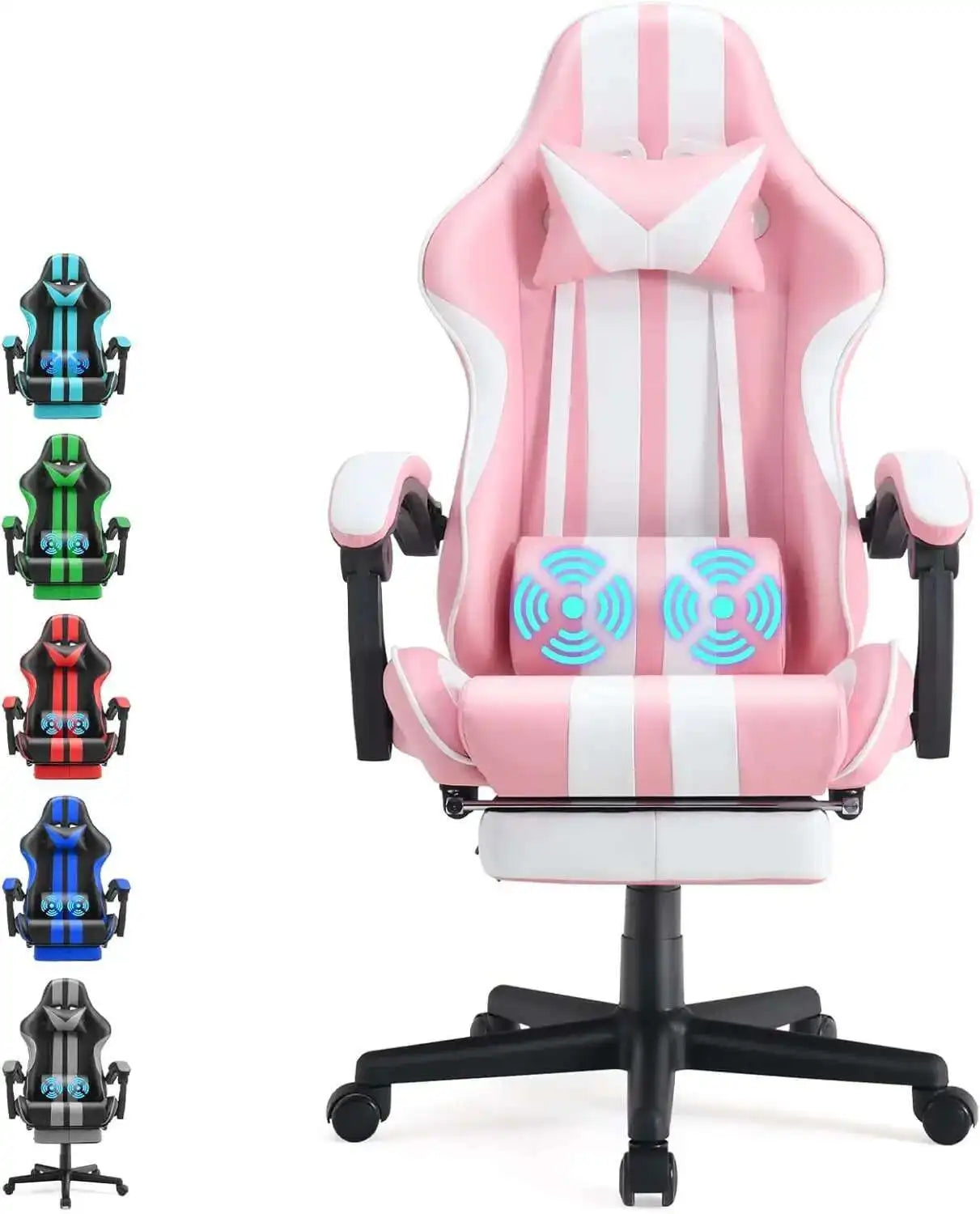 🔥 EliteX™ Ergonomic Gaming & Office Chair – Racing Style with Headrest & Lumbar Support