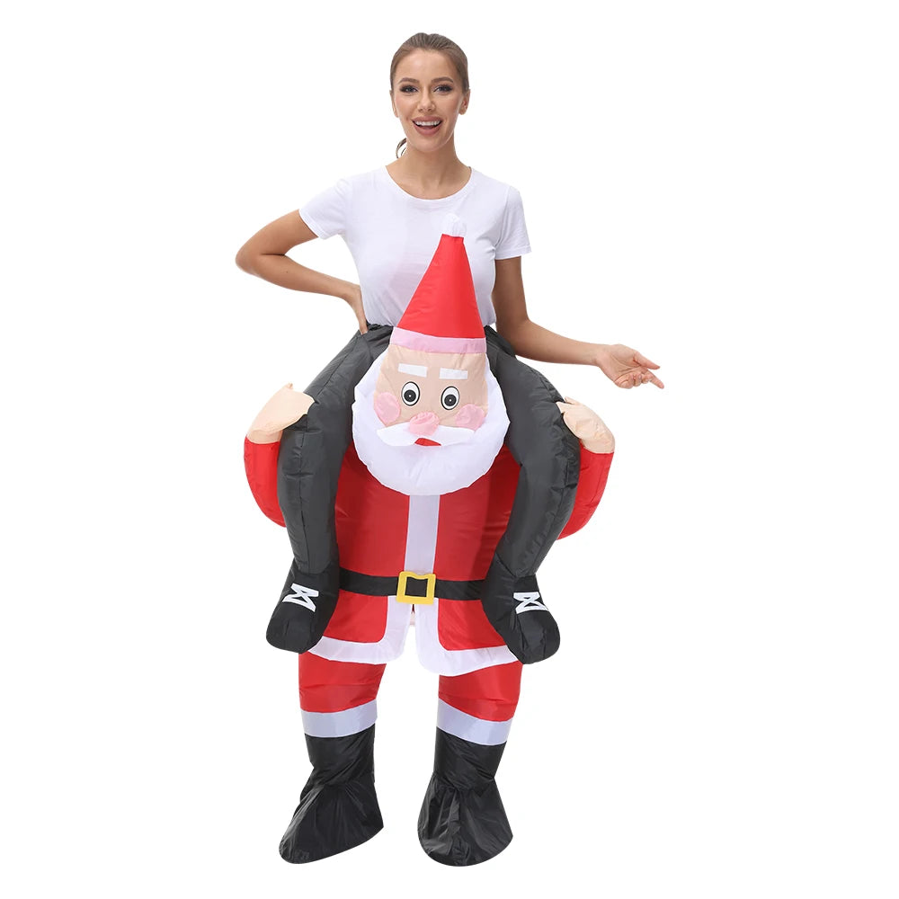 ✨ Inflatable Dinosaur & Animal Ride-On Costume – Funny Halloween Party Cosplay Suit for Adults