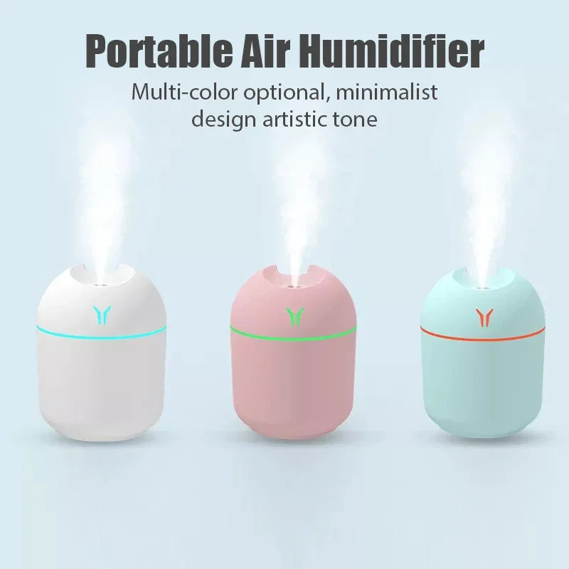 ✨ Mini LED Aroma Diffuser & Humidifier – USB-Powered for Home & Car (250ML)