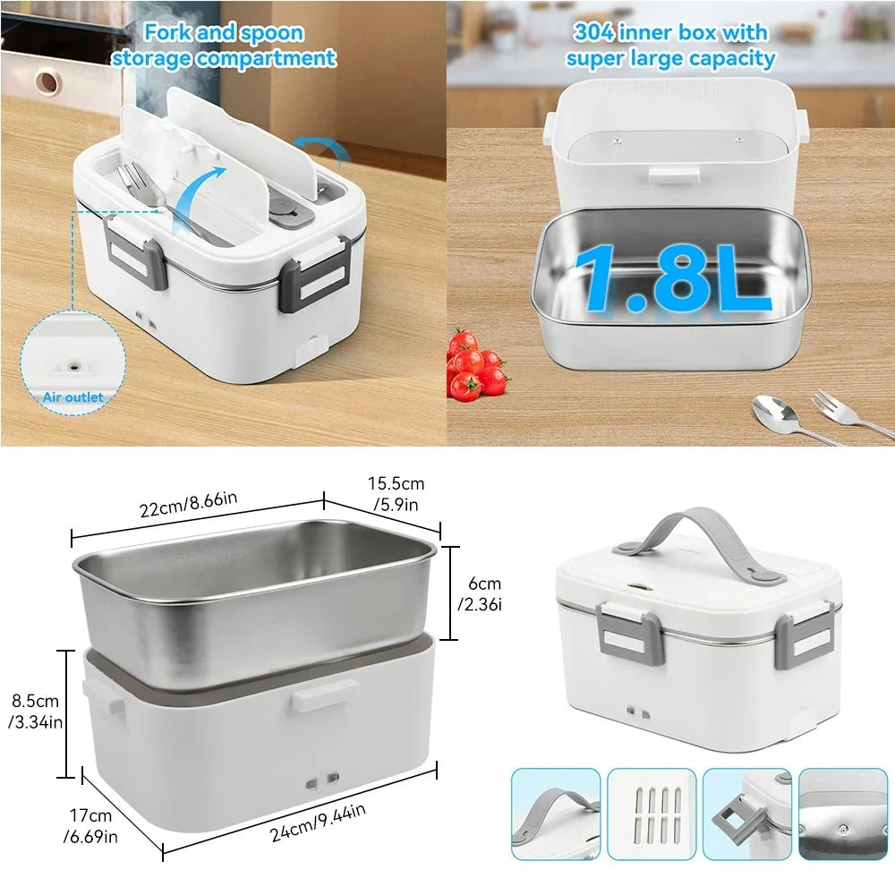Electric Lunch Box 80W Food Warmer