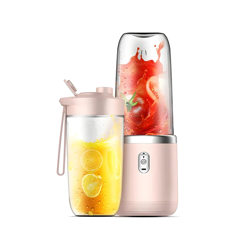 Portable Electric Juice Extractor Household Multi Function 6 Blades Mini Juice Cup Mixing Smoothies Auxiliary Food for Kitchen