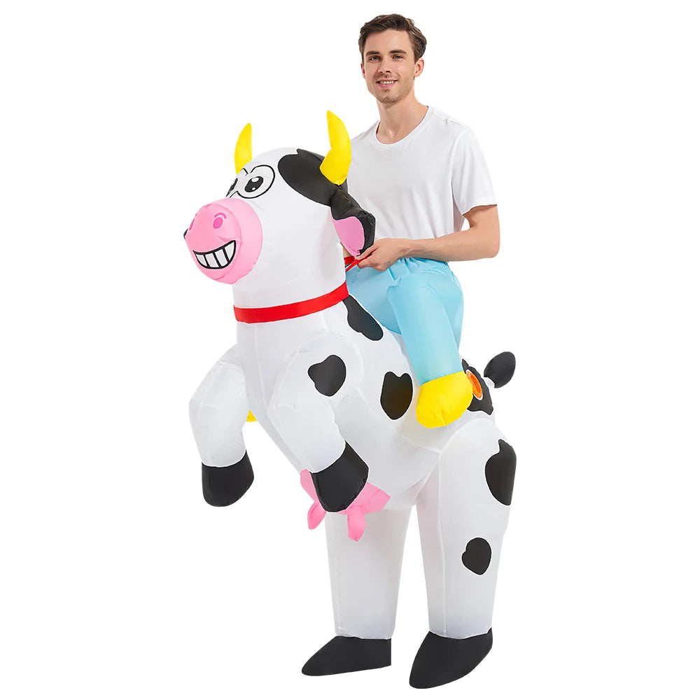 ✨ Inflatable Dinosaur & Animal Ride-On Costume – Funny Halloween Party Cosplay Suit for Adults