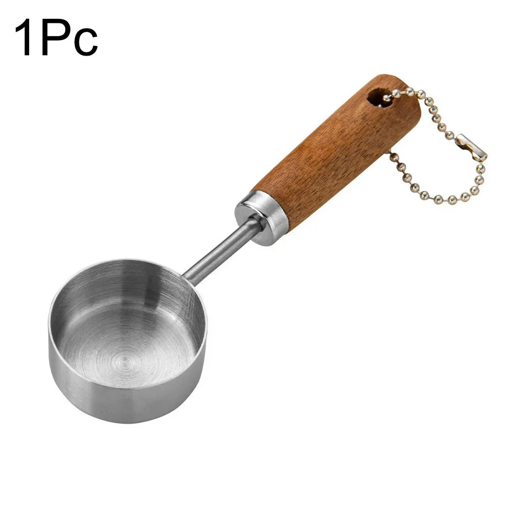 ✨ Premium Gold & Silver Stainless Steel Measuring Cups & Spoons Set – Stylish Kitchen Baking & Coffee Tools ✨