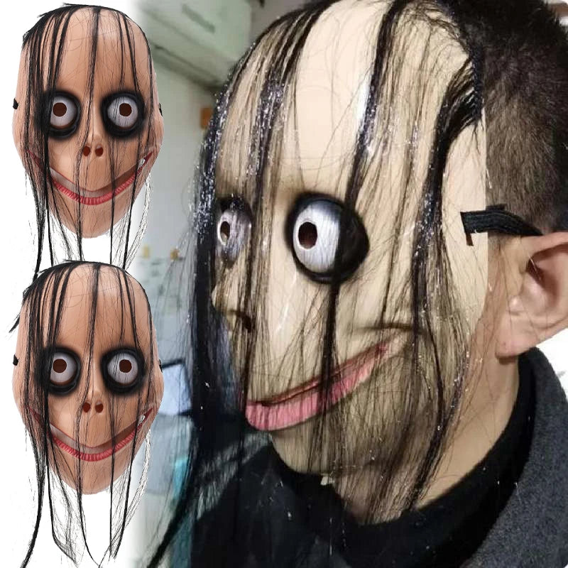 ✨ Cursed Clown Horror Mask – Scary Halloween Costume Prop for Adults & Kids