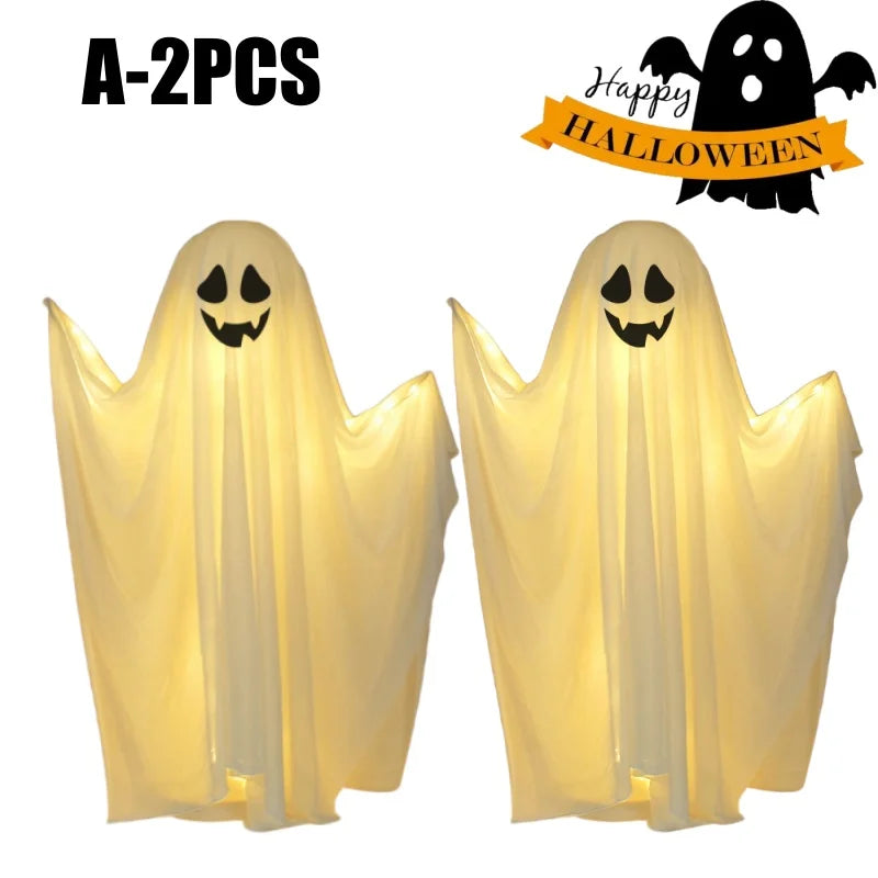 ✨ Life-Size Glowing Ghost Decoration – Spooky Standing Light-Up Halloween Display for Indoor & Outdoor Fun