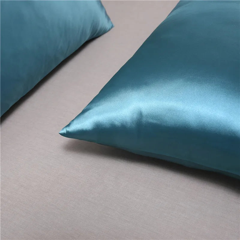 Luxury Silk Satin Pillowcase - Hair & Skin Beauty, Comfortable & Stylish Standard/Queen Size Pillow Cover (1PC)