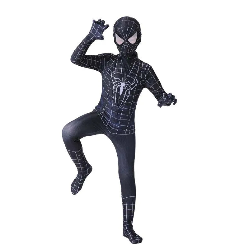 ✨ Kids Spider-Hero Costume Set – Miles Morales & Spider-Gwen Superhero Jumpsuit Halloween Cosplay Outfit