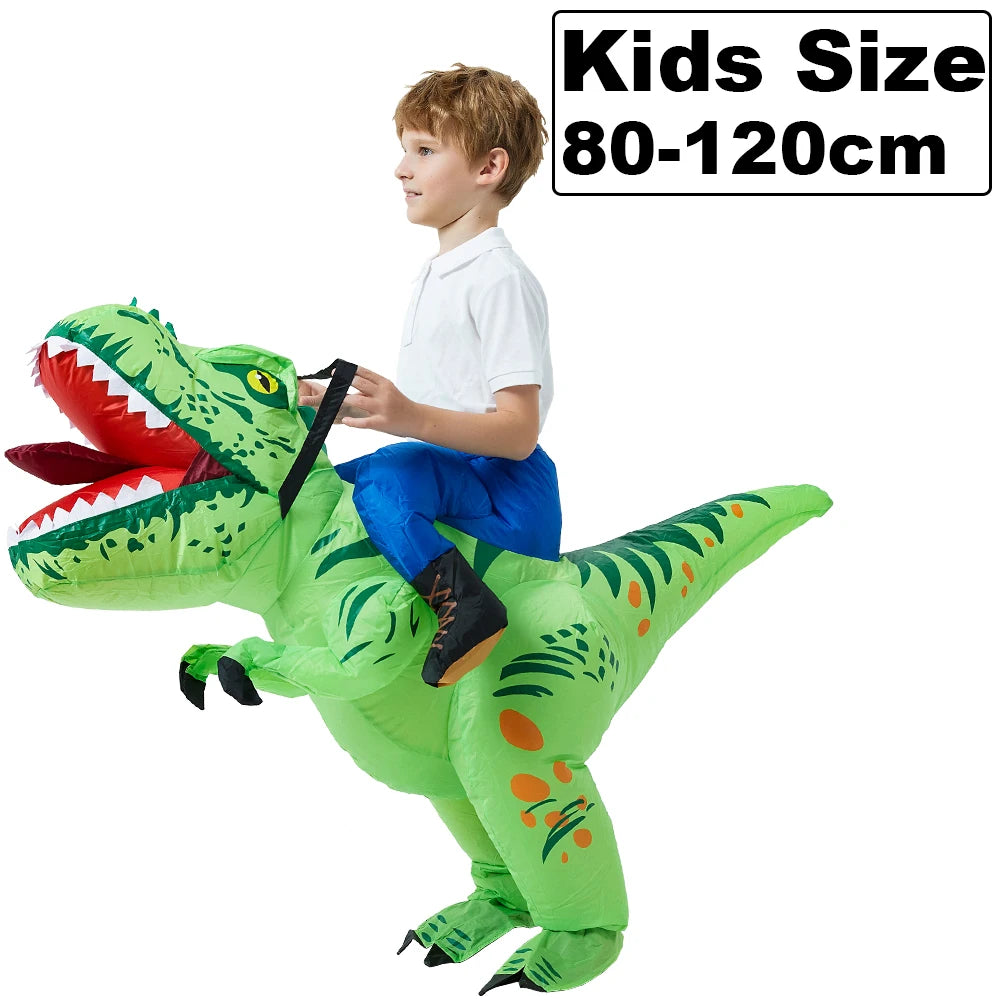 ✨ Inflatable Dinosaur & Animal Ride-On Costume – Funny Halloween Party Cosplay Suit for Adults