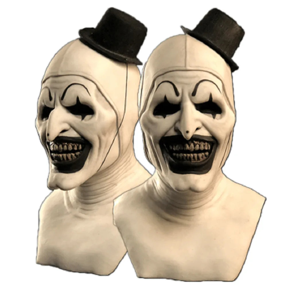 Terrifier Art the Clown Costume Set – Scary Horror Movie Cosplay with Mask | Halloween Killer Clown Outfit