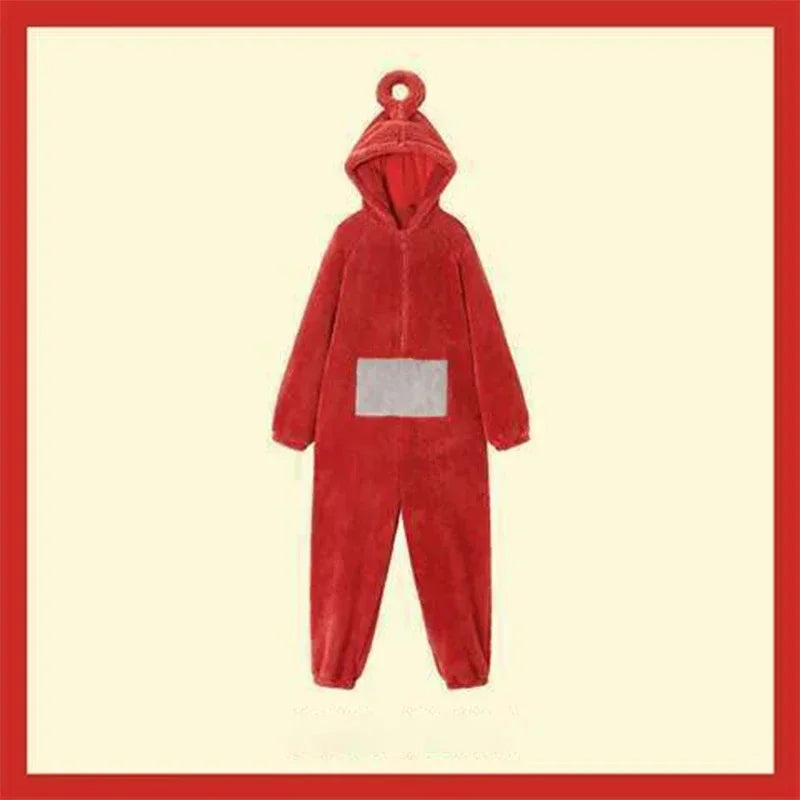 ✨ Colorful Teletubbies Halloween Costume Set – Fun Unisex Cosplay Outfit for Adults & Kids